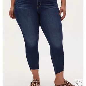 Torrid Sky High Skinny Jeans With Step Hem